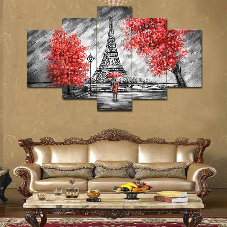 Декоративные абстрактные картины Gohipang для влюбленных 5 шт.|pictures decorative|for roompicture wall