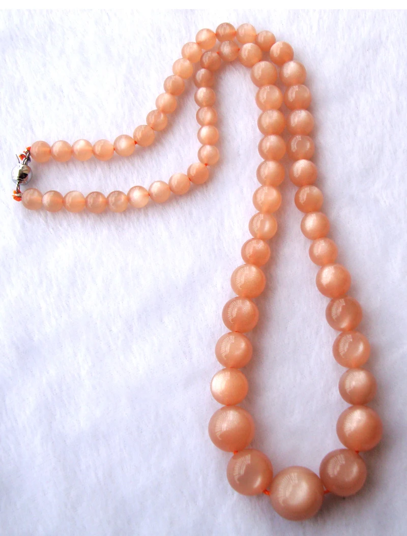Женское Ожерелье с круглыми бусинами ожерелье из натурального оранжевого