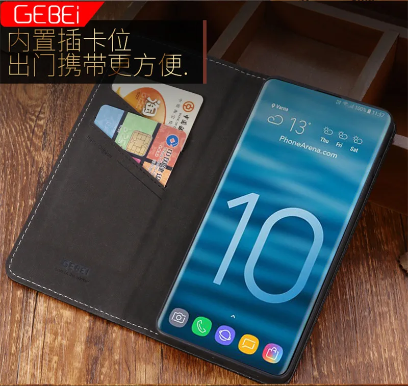 Роскошный брендовый кошелек gebei, кожаный магнитный флип-чехол для samsung Galaxy S7 Edge S8 S9 S10 Plus S10E S 7 8 9 10