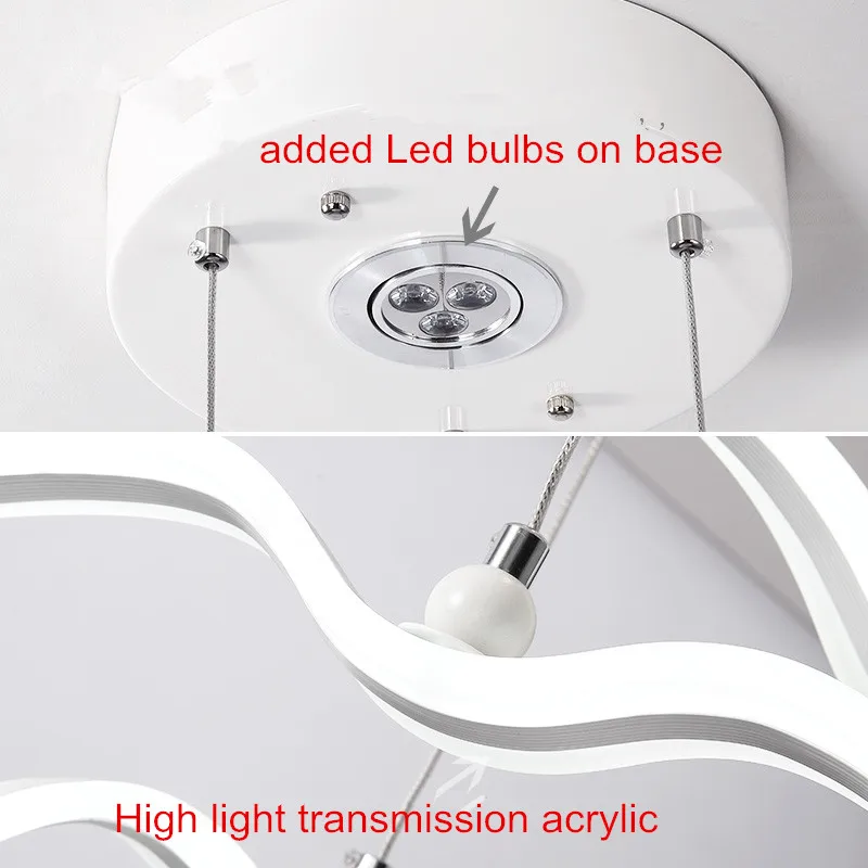 Новинка led Чайка подвесной светильник для кухни акриловые Led люстры подвесной светильник креативный подвесной светильник