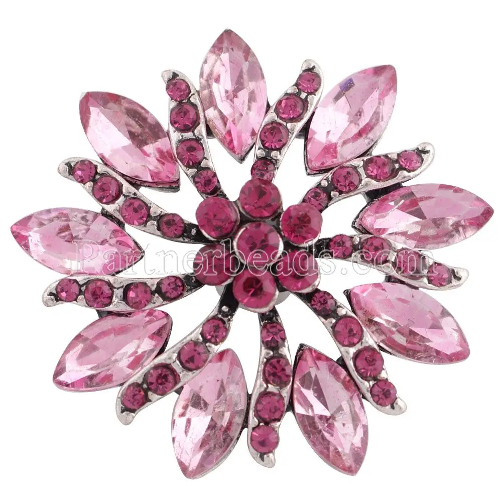 Новое поступление Partnerbeads 18 20 мм ремешками Посеребренная пуговица с кнопка