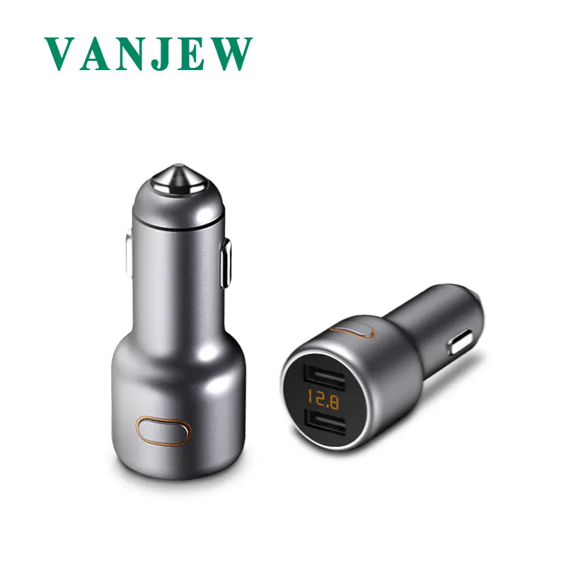 VANJEW C45 Car USB Charger Quick Chargers SmartPhone Charge 2 Port Voltage Detection Fast for iPhone Mi | Автомобили и мотоциклы