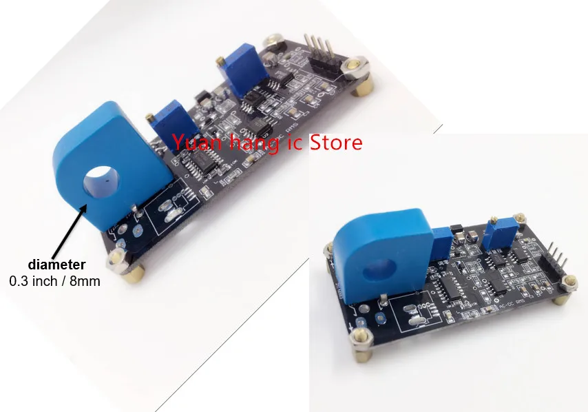 

HCS-LSP-15A Bidirectional AC/DC current detection module 0-15A input -----0-4V output detection of AC OR DC current range