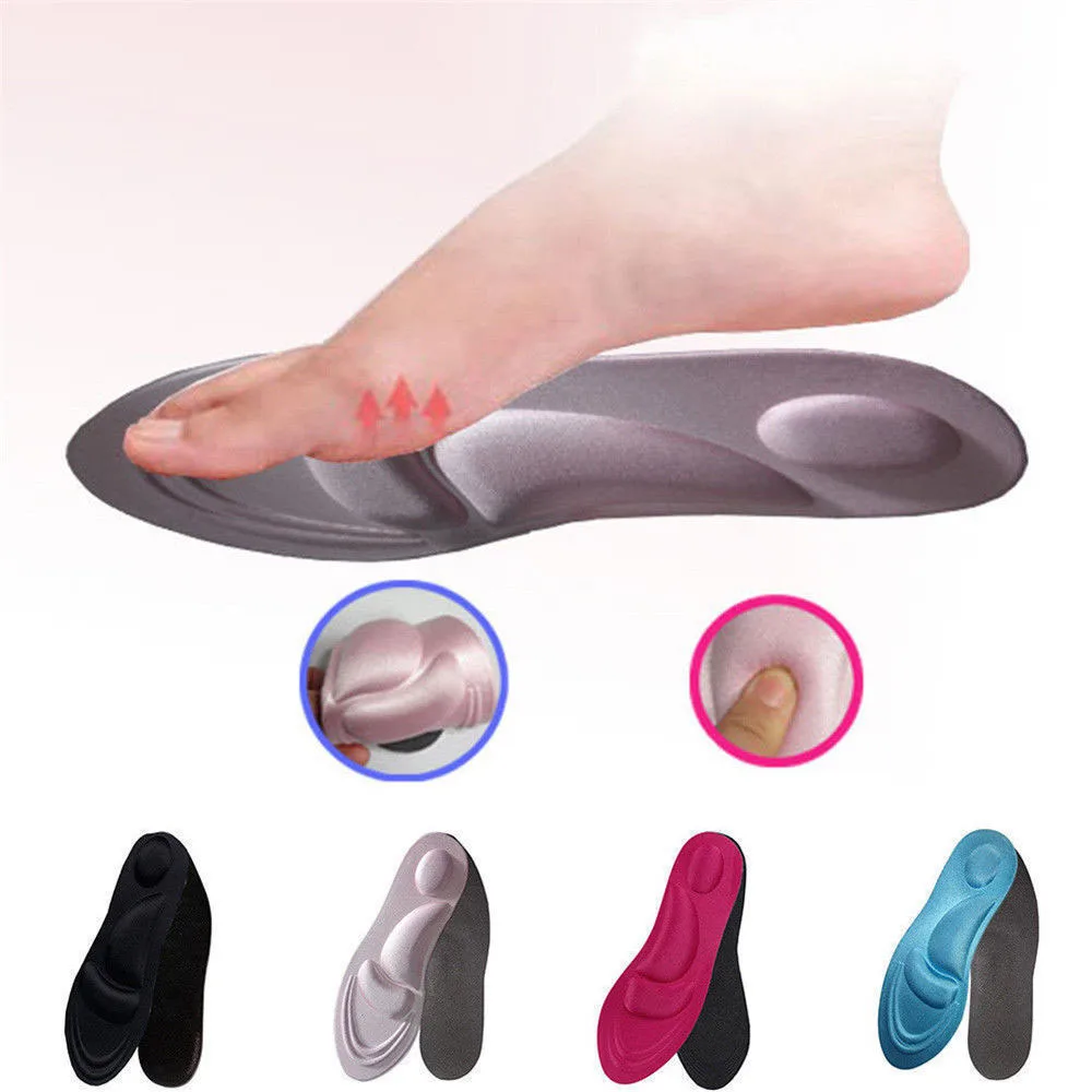 

1Pair 4D Sponge Pain Relief Insoles Arch Support Cut Shoe Pad Soft Foot Care Random Color