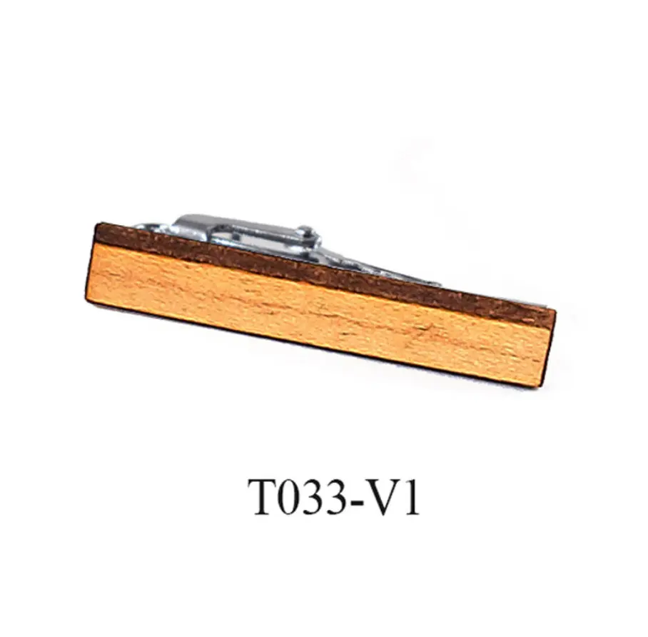Wood Tie Clips Французский Мужской винтажный деревянный подарок сплав медь металл галстук бар жених свадебная деловая Вечеринка деревянный Романтический зажим для галстука - Окраска металла: Wood Tie Clips