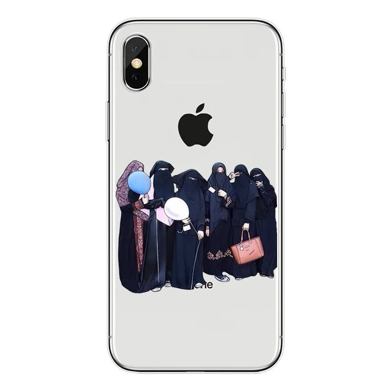 Islamico Muculmano Gril/Olhos De Luxo caixa ли телефон-де-чехол для телефона из мягкого силикона ТПУ