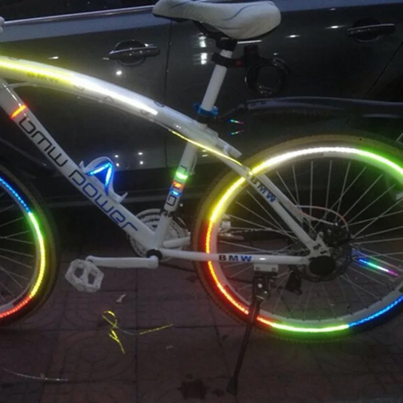 Флуоресцентная наклейка для велосипеда MTB Светоотражающая на обод колеса
