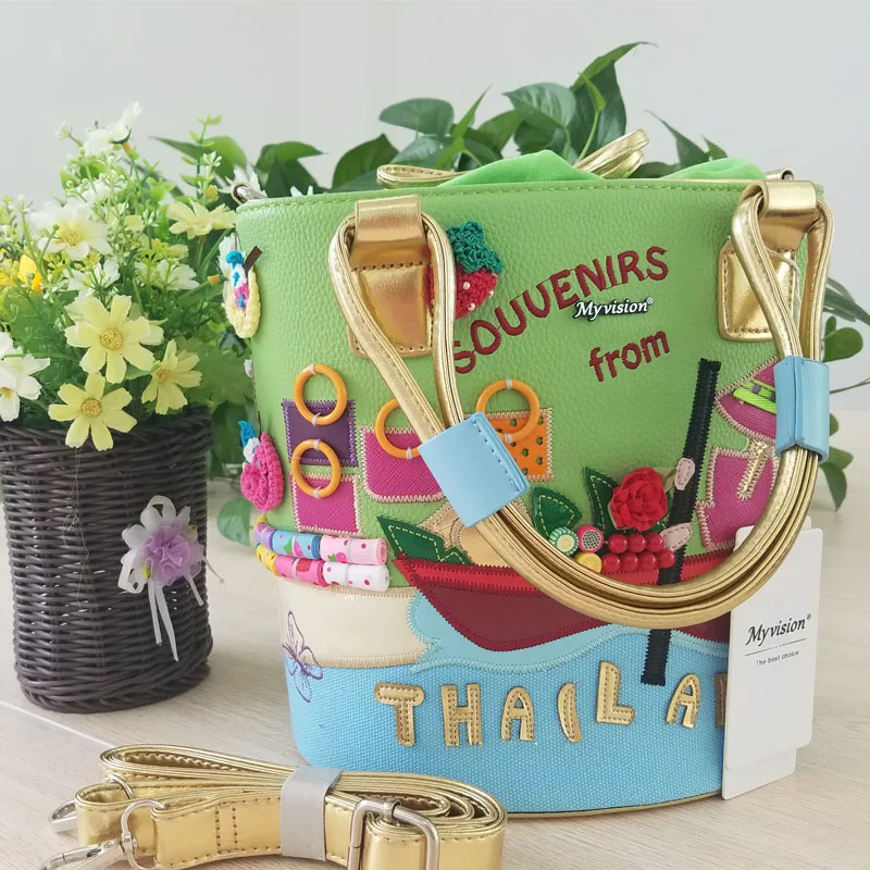 Женская сумка мешок с вышивкой принтом|fashion handbag|handbags fashionfashion women handbag |