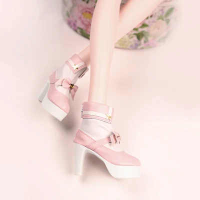 Белый Обувь для 1/3 BJD кукла Новинка девять цветов на плоской подошве и высоком каблуке 65 мм Подарочная игрушка - Цвет: Белый