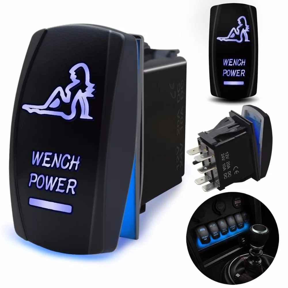5 Pin WENCH клавишный выключатель питания лазер SPST вкл/выкл свет 20A 12V для