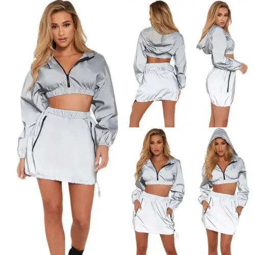 Женский комплект из 2 х предметов Повседневная Толстовка с капюшоном короткий