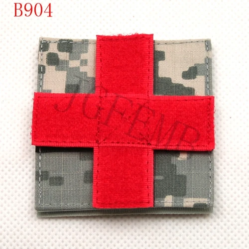 Медицинская спасательная Военная Тактическая нашивка с вышивкой Красного