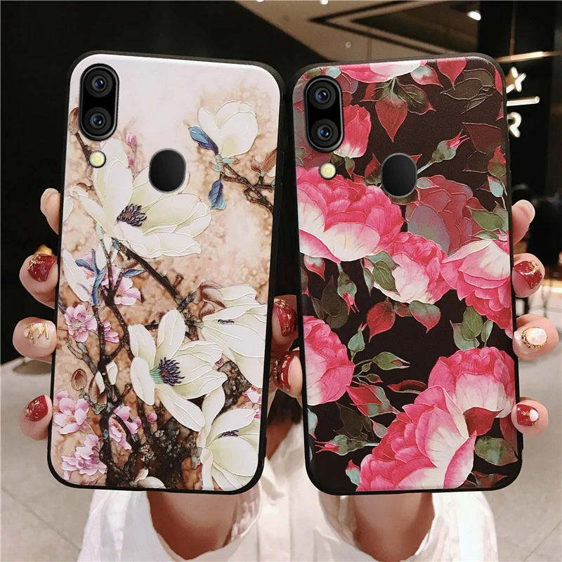 3D цветок чехол с тиснением для Samsung Galaxy J3, J5, J7 года J4 J6 A7 A9 A8 A6 S8 S9 S10 плюс A70 A40 A10 A30 A50 Note9 чехол