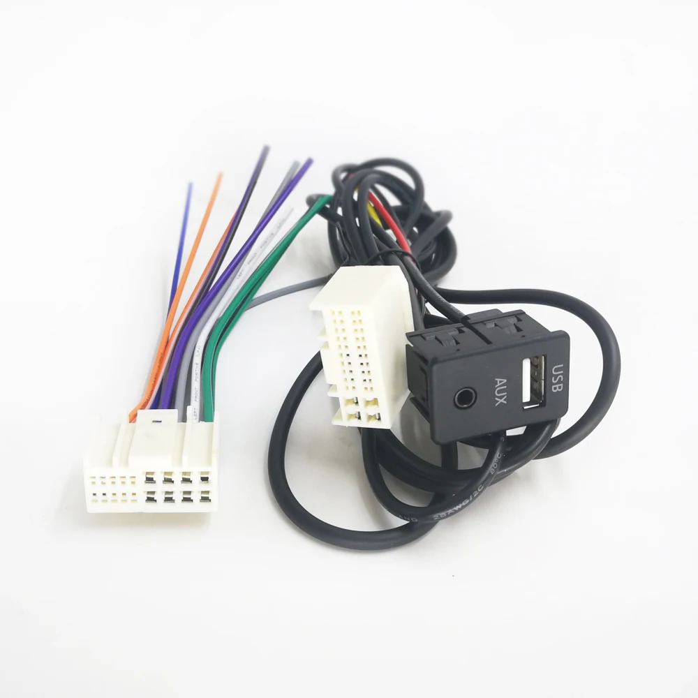 Два стиля DIY AUX USB жгута проводов Biurlink адаптер входного кабеля для Hyundai KIA |