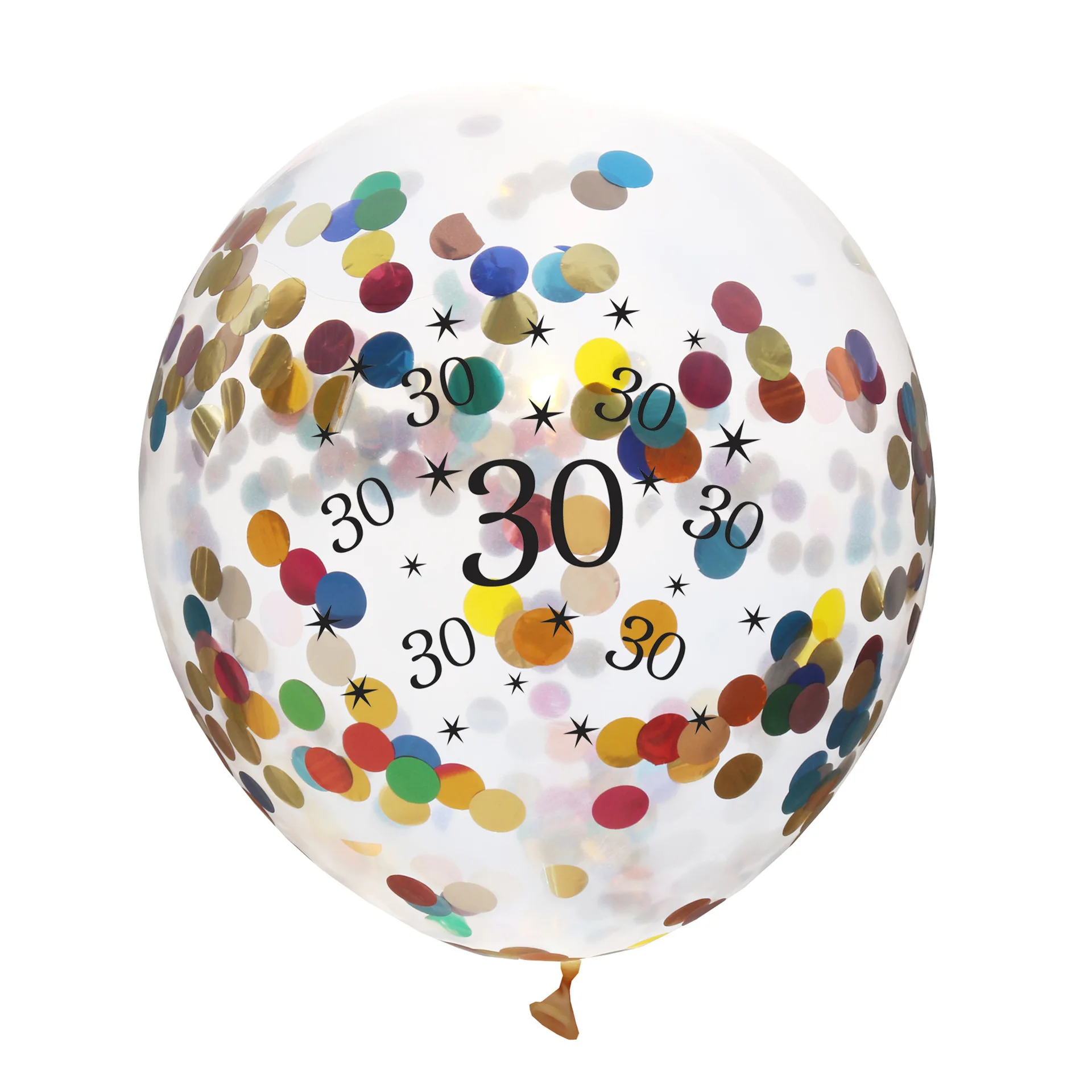 30 color 5 шт. 30th 40th 50th 60th 70th 80th с днем рождения прозрачный конфетти латексные шары юбилей день рождения украшения поставки - Цвет: 30 color