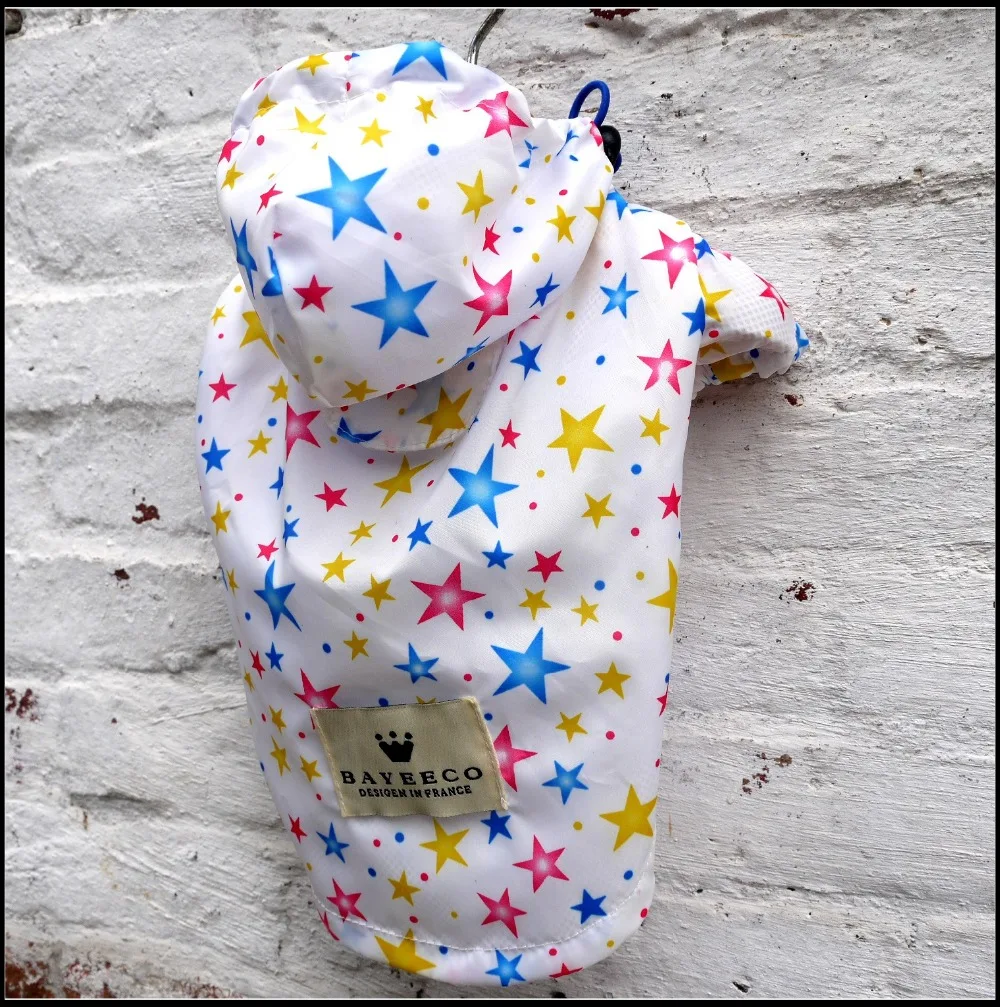 Маленький и средний плащ для собак кошек водонепроницаемые куртки одежда