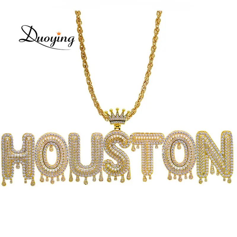 Duoying кулон ювелирные изделия для мужчин Циркон хип хоп со льдом из Bling DIY подвески