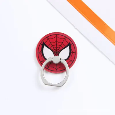 Spiderman Универсальная подставка для телефона, кронштейн для подушки безопасности, расширяющаяся подставка, растягивающаяся ручка, держатель для телефона с милым мультяшным рисунком, подставка, автомобильный держатель, кольцо - Цвет: Spiderman