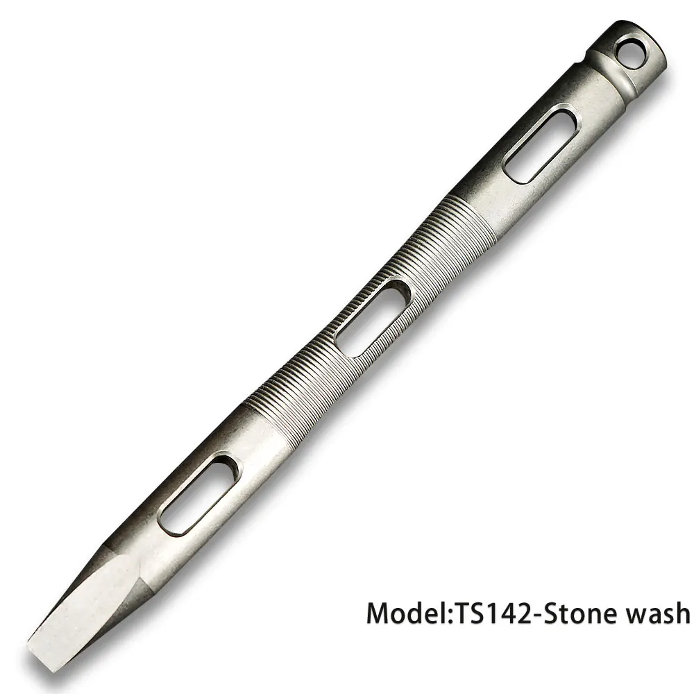 Stone Wash TWOSUN лом TC4 титановый прайбар многофункциональный инструмент открытый инструмент полный титановый бар Pry Кемпинг EDC CNC TS142 - Цвет: Stone Wash