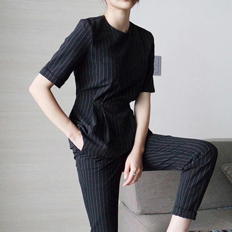 Лето 2018 Европейская и американская мода профессиональный повседневный костюм