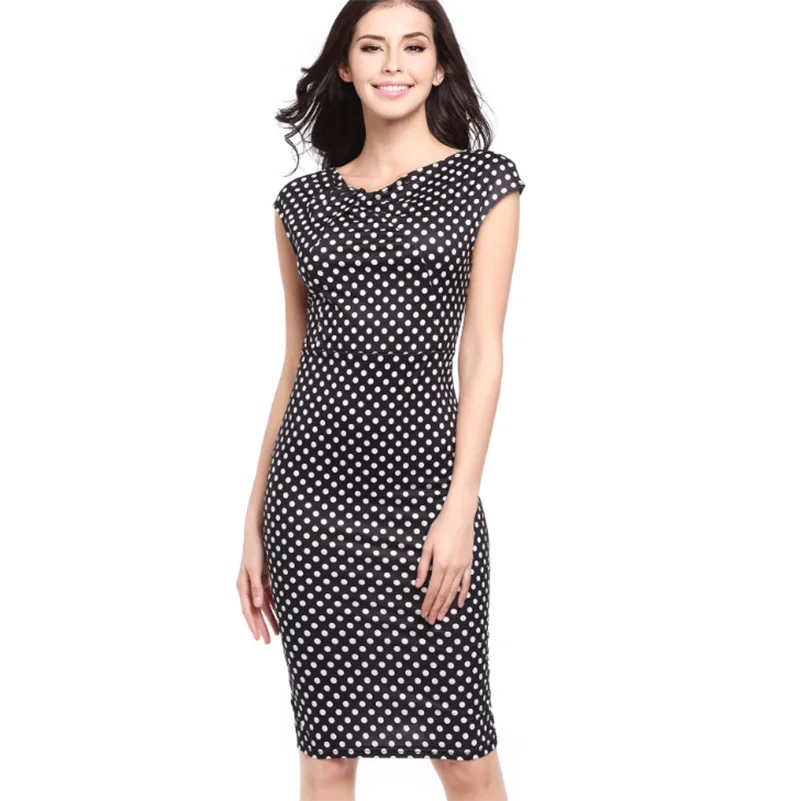 Slim Bodycon Sexy Women Summer Dress High Waist O Neck Short Sleeve Print Solid Floral Pencil Sundress Elegant Casual // | Женская