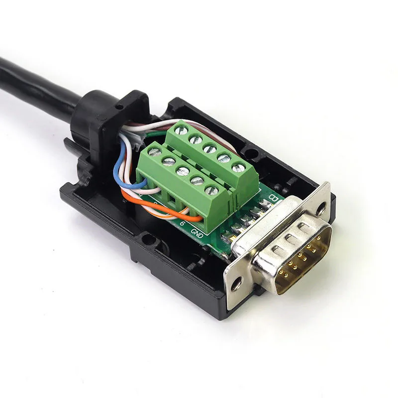 9 контактный разъем DB9 из чистой меди без припоя гнездовой никелированный