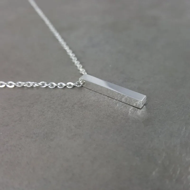 Минималистичные вертикальные ожерелья для женщин bff ювелирные изделия из