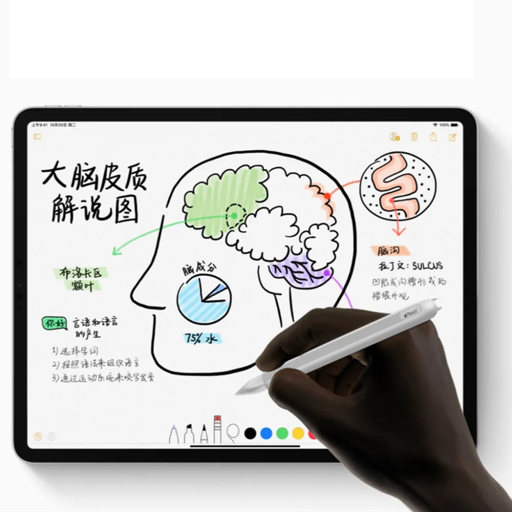 Портативный мягкий силиконовый чехол Защитный для Apple ipad Pro Pencil 2 й ударопрочный и