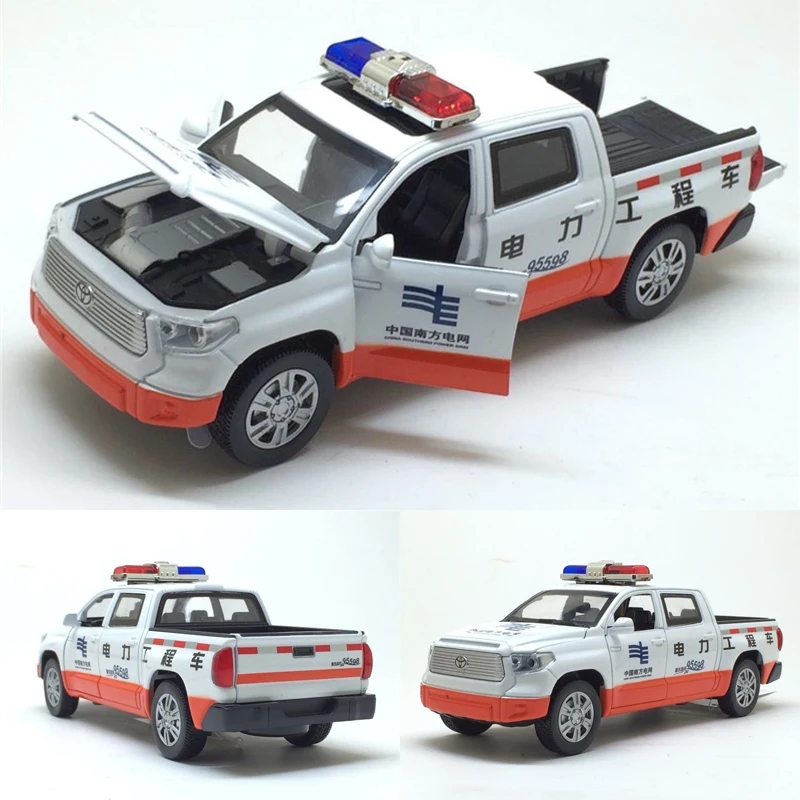 1:32 Toyota Tundra модель автомобиля литья под давлением из сплава, Электронная классическая модель для детей, игрушки, подарки