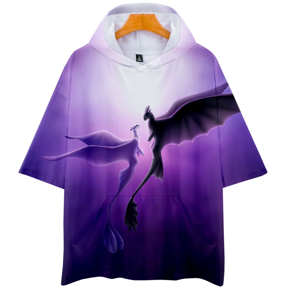 Как приручить дракона 3D толстовки с коротким рукавом модная летняя футболка