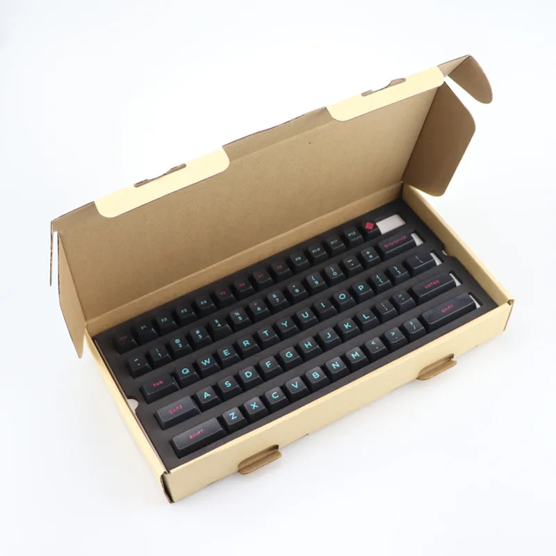 Крутой джаз Майями выгравированные красящие шрифты SA PBT keycap для Cherry mx mechanical keyboard