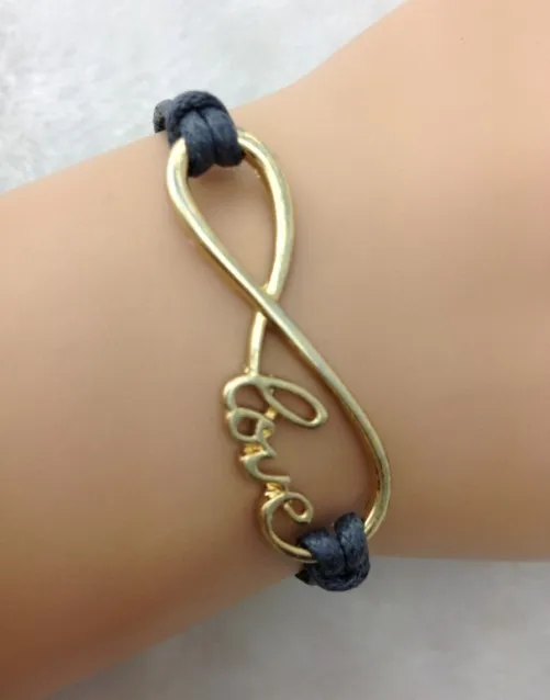 1pcs Gold Infinity Bracelet Friendship Graduation Gift 1620 Min order 10$ | Украшения и аксессуары