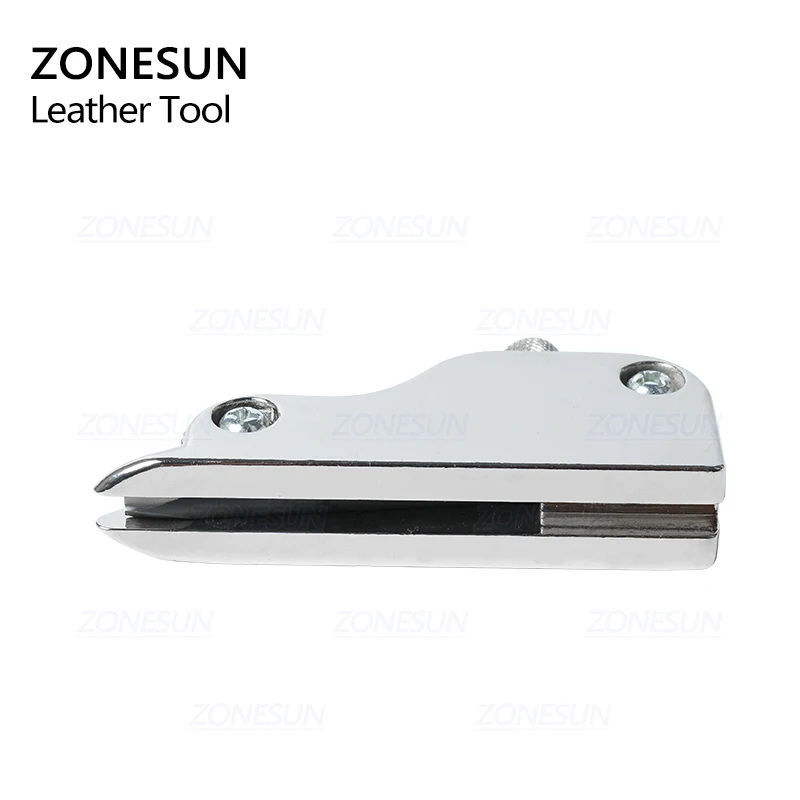 ZONESUN ручной многофункциональный регулируемый из нержавеющей стали DIY кожаный ремесло инструмент v-типа Groover траншеекопатель
