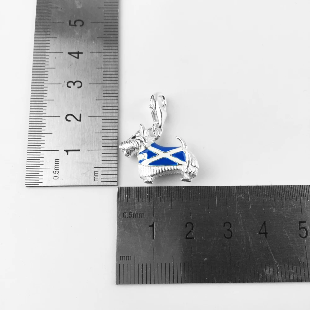 Подвеска в виде собаки флага Шотландии 2018 модные ювелирные изделия из