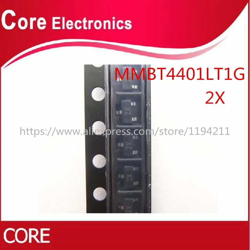 3000 шт./лот MMBT4401LT1G 4401 600mA 40V СОТ-23 SC-59 Силовые транзисторы NPN транзистор