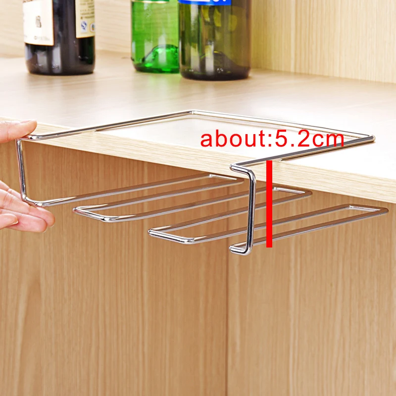 Нержавеющая сталь шкаф с подвесной полкой крюком вешалка для посуды крючком