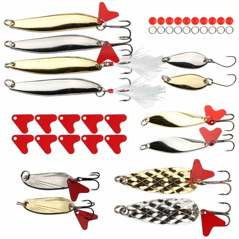 175 шт рыболовные приманки комплект Минноу колебание воблеры Spinner ложка