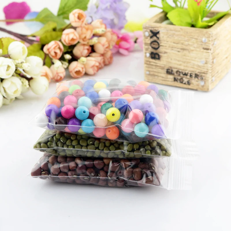 Пластиковый пакет с замком на молнии оптовая продажа 100 шт. 5x7 см Прозрачный ПЭ