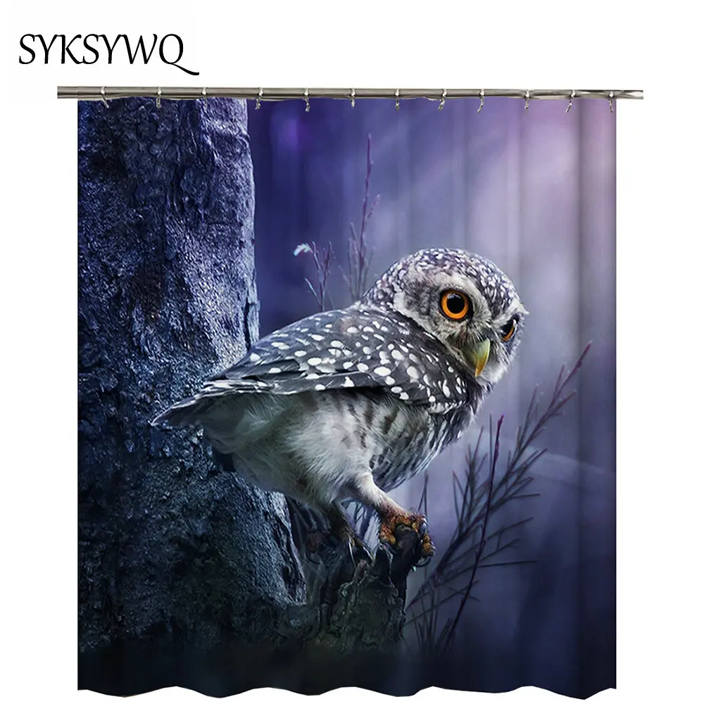 3d занавеска для душа в виде совы ванной комнаты детский подарок оптовая продажа