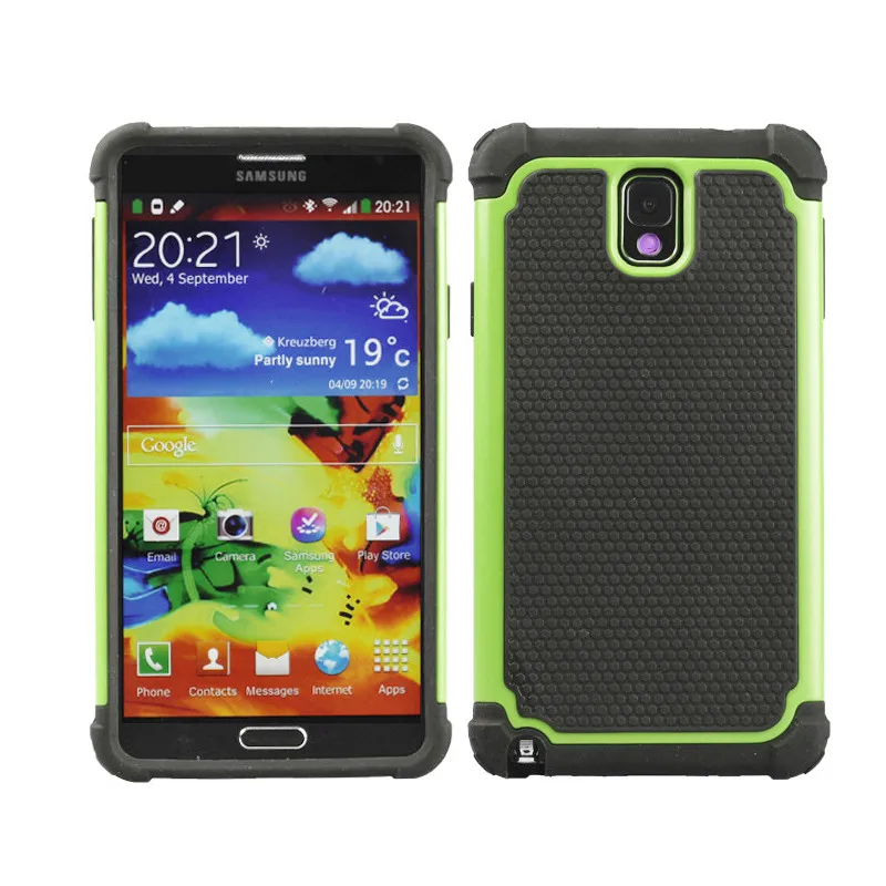 Противоударный пластиковый защитный чехол для samsung Galaxy Note III 3 N9000 N9002 N9005 Hybrid