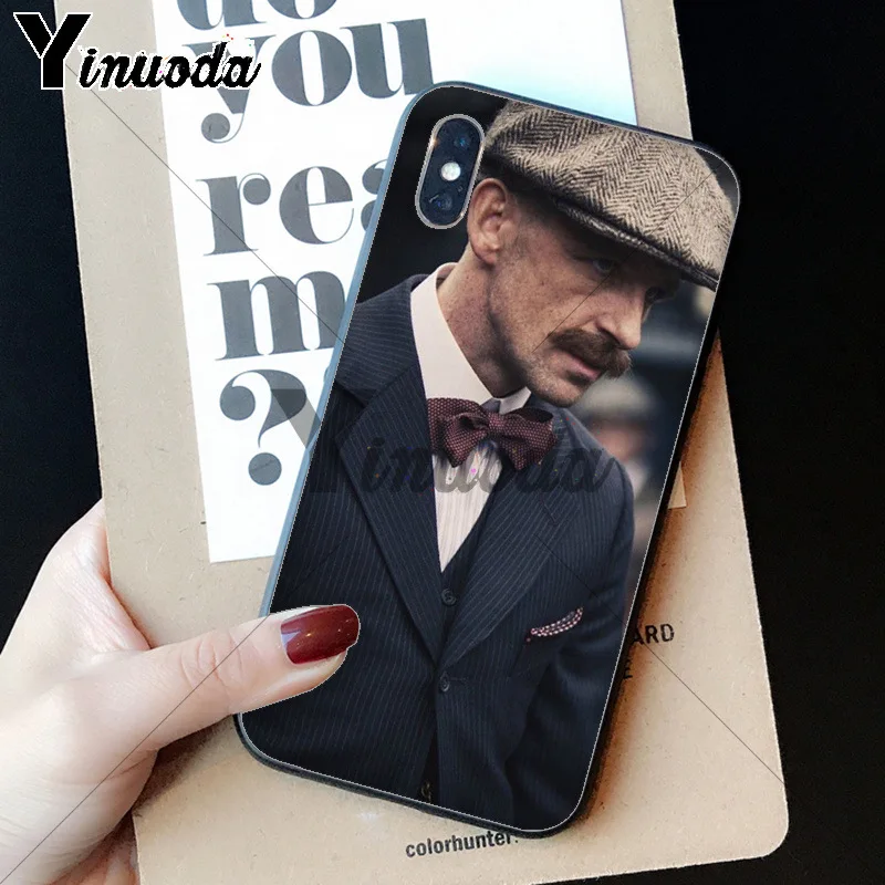 A13 Yinuoda Peaky blinds TPU Мягкий силиконовый черный чехол для телефона для Apple iPhone 8 7 6 6S Plus X XS MAX 5 5S SE XR Чехол для мобильного телефона - Цвет: A13
