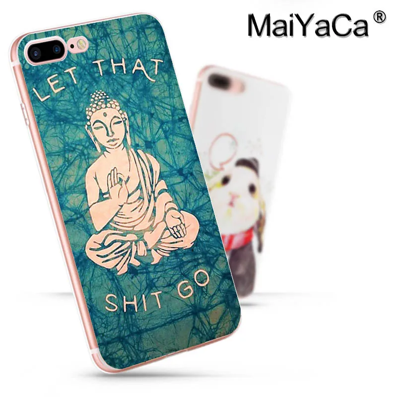 MaiYaCa buddha bress прекрасный мягкий tpu чехол для телефона iPhone 8 7 6 6S Plus X 5 5S SE 5C