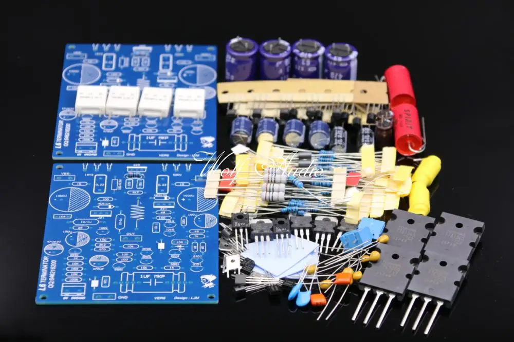 LJM аудио L6 Стерео Hi Fi усилитель мощности комплект двухканальный плата DIY Kit|power