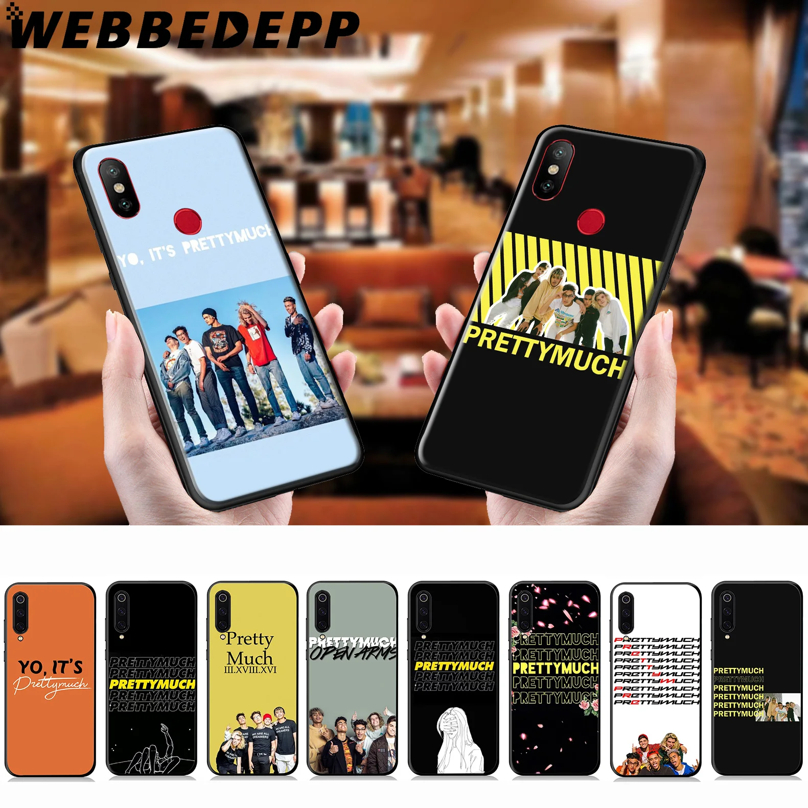 WEBBEDEPP PRETTYMUCH Band Soft Case for Xiaomi Mi 9T 9 8 SE 6 A1 A2 A3 Lite MiA1 MiA2 MiA3 F1 MAX 3 Mi8 CC9E CC9 |