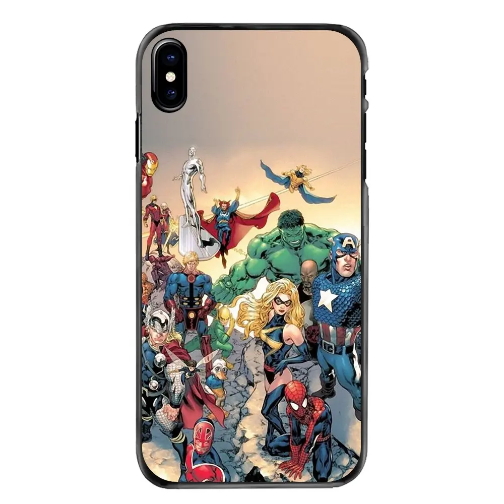 Аксессуары для телефона чехол Marvel Comics логотип huawei P7 P8 P9 P10 Lite плюс 2017 2016 Honor 5C 6 4X 5X
