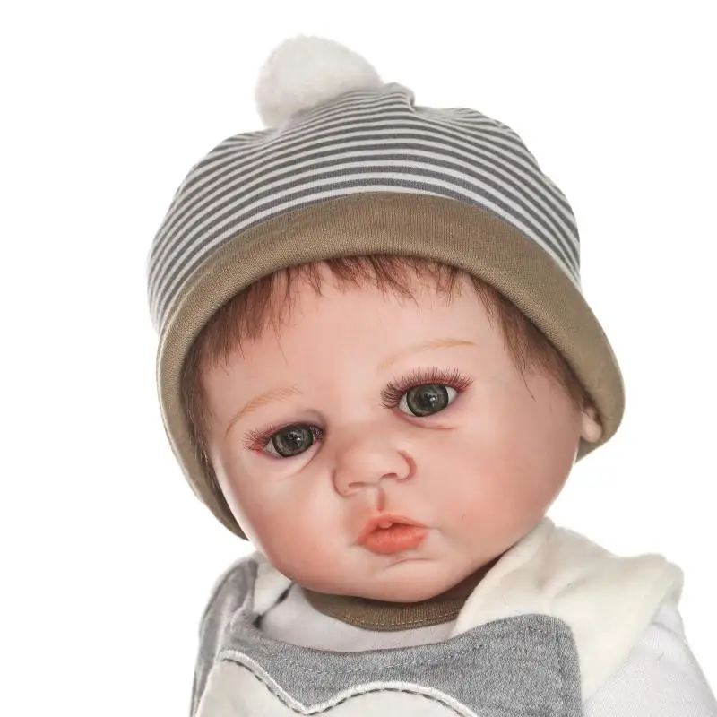 50 см Силиконовая Кукла Reborn Boy Реалистичная кукла 20 дюймов как настоящая для