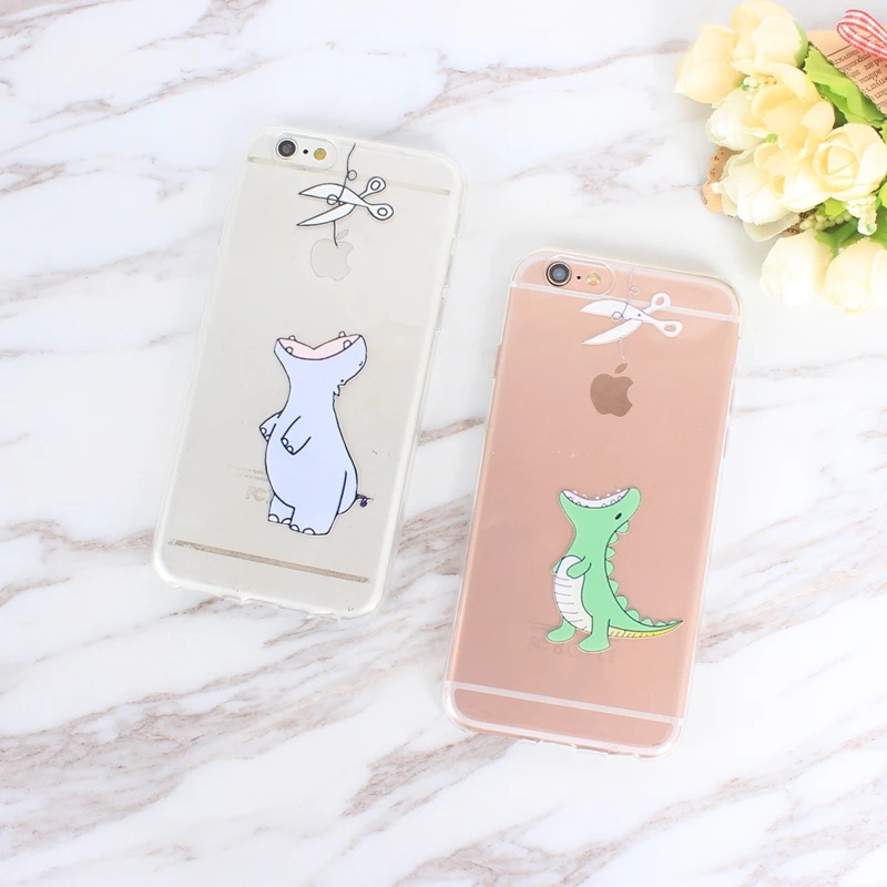 Розовый Милый Слон Мягкий ТПУ чехол для телефона Apple iPhone X XS Eat 8 7 6S Plus 5S SE 5 Чехлы Coque
