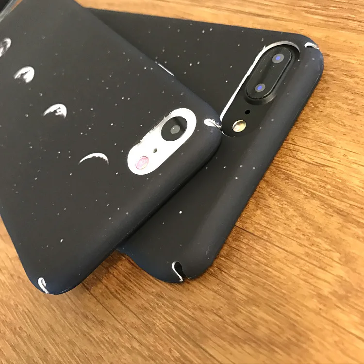 Fashion Space Eclipse of the Moon Pattern Cover For iphone 6 Case 6S 7 6Plus S Hard PC Print Cell Phone Cases Coque |