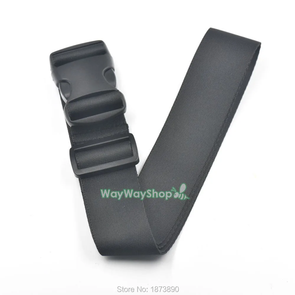 1 шт. черный багажный нейлоновый ремешок с регулируемым карманом пластиковые