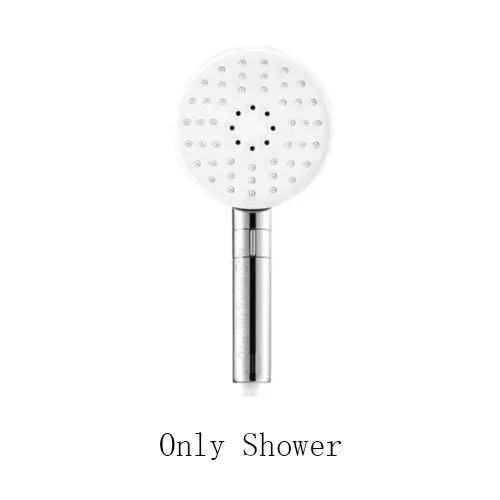 shower head sliver Xiaomi Mijia Dabai Diiib, 3 режима, ручная насадка для душа, набор, 360 градусов, 120 мм, 53 отверстия для воды с ПВХ, мощный массажный Душ - Цвет: shower head sliver